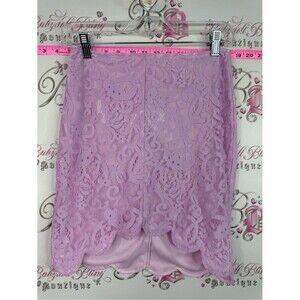 Tobi skirt Lilac Lace Scalloped  Mini Skirt